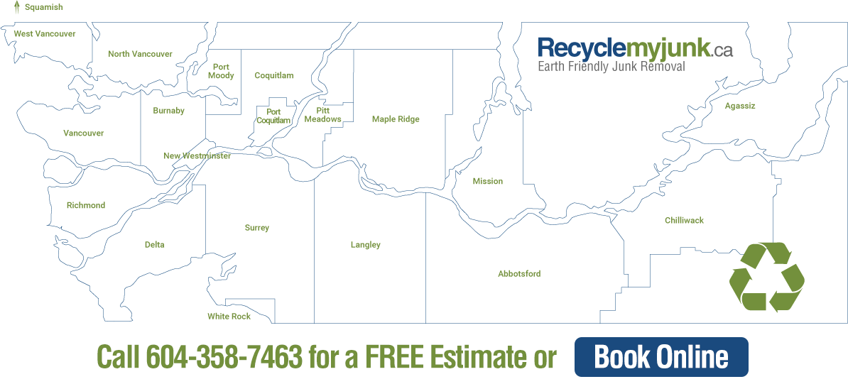 Recycle My Junk Service Area Map
